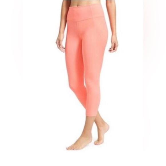 NWT Athleta Salutation Stash Pocket II Crop pants, Small Petite, light coral - Picture 1 of 4
